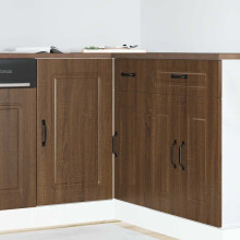 Berkfield Kitchen Base Cabinet Kalmar Brown Oak Engineered Wood
