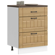 Berkfield Kitchen Base Cabinet Lucca Artisan Oak Engineered Wood