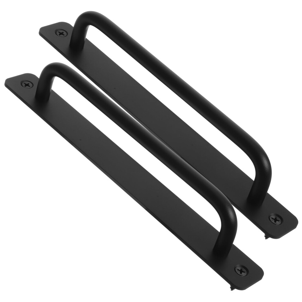 Modern Aluminum Alloy Sliding Barn Door Handle 21.2Cm, Ergonomic Grip And Corrosion Resistant Finish 9351714789943