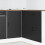 Berkfield Kitchen Base Cabinet Lyon Black Engineered Wood 1