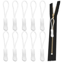 10pcs Fluorescent Yellow Zipper Pull Replacement for Backpacks Jackets Luggage Handbags, Easy Grip Cord Extenders