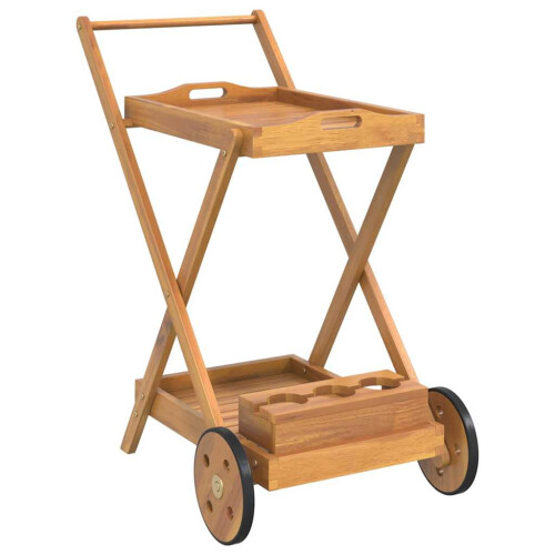 Berkfield Tea Trolley 54x87x90 cm Solid Wood Acacia 1