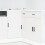 Berkfield Kitchen Base Cabinet Lyon White Engineered Wood 1
