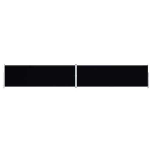 Berkfield Retractable Side Awning Black 200x1200 cm 1