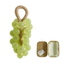 Green Grape Soap on a Rope Handmade Crystal Decorative Bath Bar with Gentle Long‑Lasting Lather