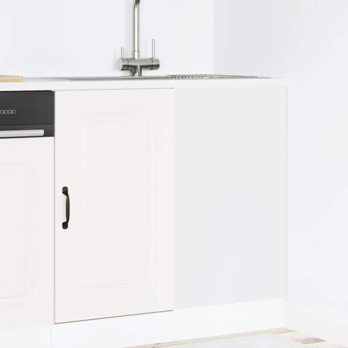Berkfield Kitchen Base Cabinet Kalmar White Engineered Wood
