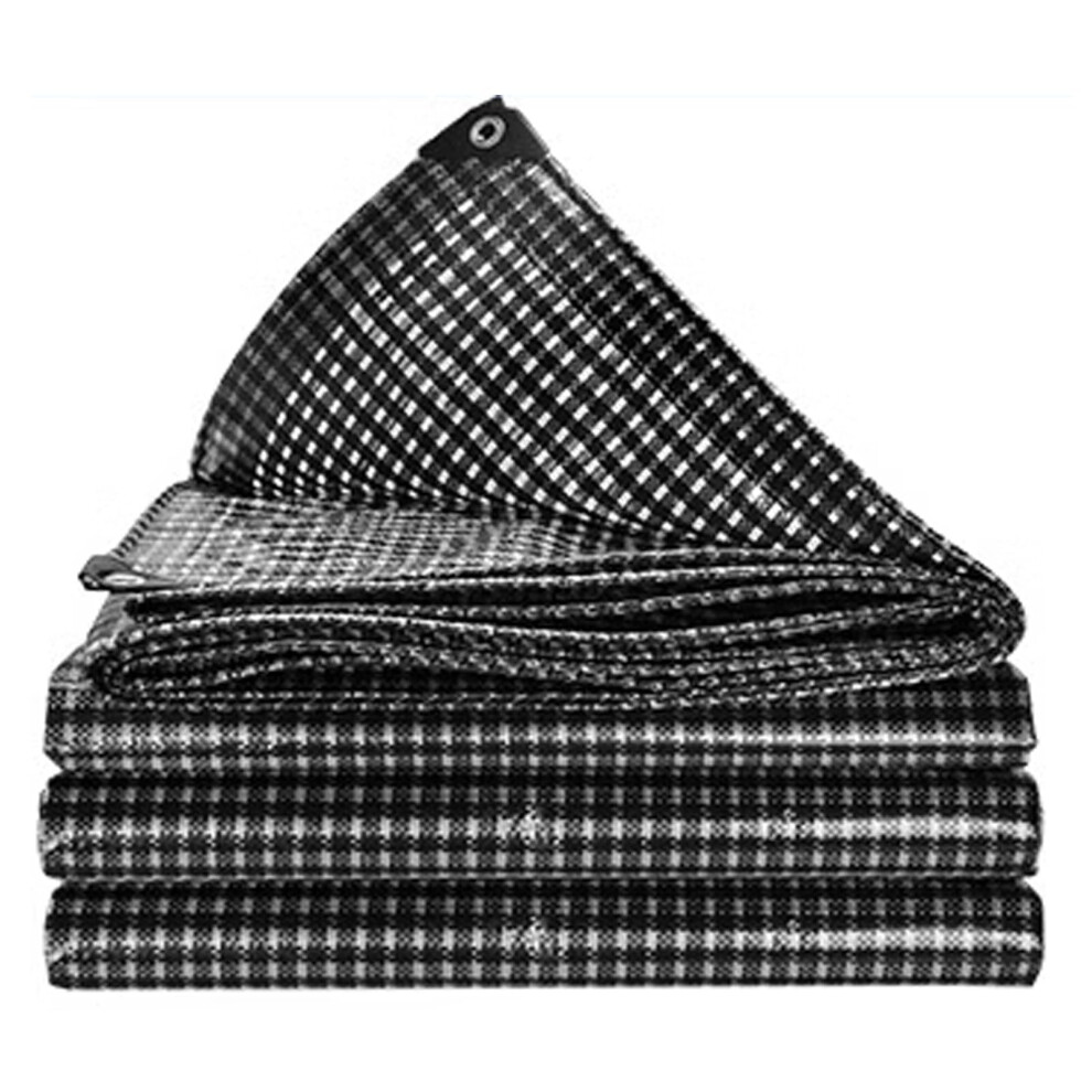 Heavy Duty Waterproof Tarpaulin Pe Plastic Tarp Sheet Black 1.8X2.4m For Outdoor Garden Furniture Camping 9351714789790