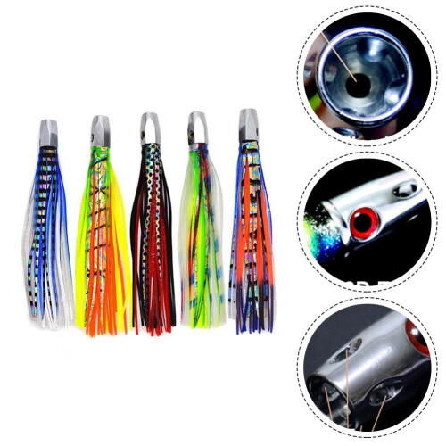 16,5 cm 7 Zoll 55 g Trolling Octopus Sea Subbait 3D Thunfisch Luya Angelköder Groß 2