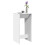 Berkfield Bar Table White 51x50x103.5 cm Engineered Wood 1