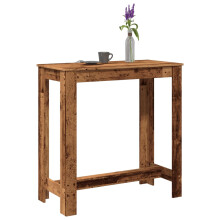 Berkfield Bar Table Old Wood 102x50x103.5 cm Engineered Wood