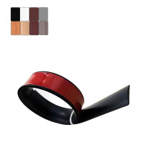 Floor Transition Strip Black 4cm x 1m, Self Adhesive PVC Floor Trim with Wood Grain Finish, Smooth Easy Peel Installation