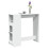 Berkfield Bar Table with Racks White 101x40x103.5 cm Engineered Wood 1