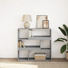 Berkfield Book Cabinet/Room Divider Grey Sonoma 100x33x94.5 cm