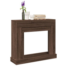Berkfield Fireplace Surround Brown Oak 100x30x87.5 cm Engineered Wood