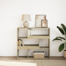 Berkfield Book Cabinet/Room Divider Sonoma Oak 100x33x94.5 cm