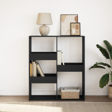 Berkfield Book Cabinet/Room Divider Black 100x33x115 cm
