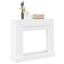 Berkfield Fireplace Surround White 100x30x87.5 cm Engineered Wood