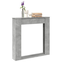 Berkfield Fireplace Surround Concrete Grey 100x20x100 cm Engineered Wood