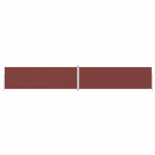 Berkfield Retractable Side Awning Brown 200x1200 cm 1