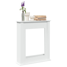 Berkfield Fireplace Surround White 75x20x87.5 cm Engineered Wood