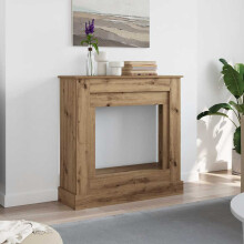 Berkfield Fireplace Surround Artisan Oak 90x30x90 cm Engineered Wood