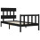 Berkfield Bed Frame without Mattress Black Small Single Solid Wood Pine 5
