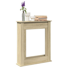 Berkfield Fireplace Surround Sonoma Oak 75x20x87.5 cm Engineered Wood