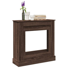 Berkfield Fireplace Surround Brown Oak 90x30x90 cm Engineered Wood