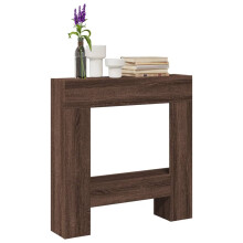 Berkfield Fireplace Surround Brown Oak 81x18x82 cm Engineered Wood