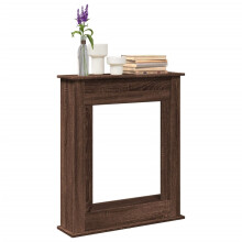 Berkfield Fireplace Surround Brown Oak 75x20x87.5 cm Engineered Wood