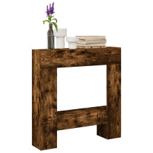 Berkfield Fireplace Surround Smoked Oak 81x18x82 cm Engineered Wood
