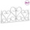 Berkfield Lawn Edgings 17 pcs White 10 m PP 2