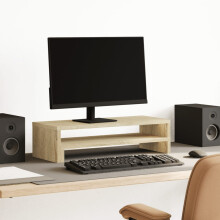 Berkfield Monitor Stand Sonoma Oak 54x22x15 cm Engineered Wood