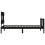 Berkfield Bed Frame without Mattress Black Small Single Solid Wood Pine 7