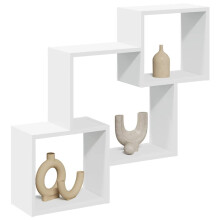 Berkfield Wall Cabinet 78x18x71 cm White Engineered Wood