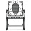 Berkfield Rocking Bench 84 cm Black Steel 3
