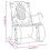 Berkfield Rocking Bench 84 cm Black Steel 8