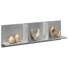 Berkfield Wall Cabinet 100x16.5x30 cm Concrete Grey Engineered Wood