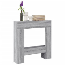 Berkfield Fireplace Surround Grey Sonoma 81x18x82 cm Engineered Wood