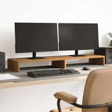 Berkfield Monitor Stand Artisian Oak 100x27x10 cm Engineered Wood