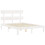 Berkfield Bed Frame without Mattress White Small Double Solid Wood Pine 5