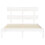 Berkfield Bed Frame without Mattress White Small Double Solid Wood Pine 6