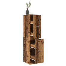 Berkfield Apothecary Cabinet Old Wood 30x41x144.5 cm Engineered Wood