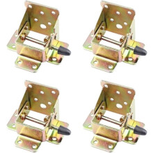 4pcs Iron Folding Table Leg Bracket Set, Self Locking Foldable Hinge for SpaceSaving Durable Support