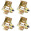 4pcs Iron Folding Table Leg Bracket Set, Self Locking Foldable Hinge for SpaceSaving Durable Support 1