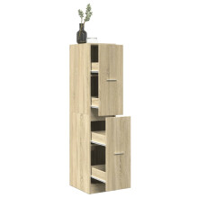 Berkfield Apothecary Cabinet Sonoma Oak 30x41x144.5 cm Engineered Wood