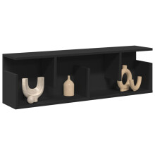 Berkfield Wall Cabinet 100x20x30 cm Black Engineered Wood