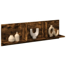 Berkfield Wall Cabinet 100x16.5x30 cm Smoked Oak Engineered Wood