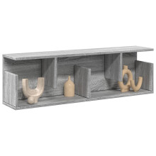 Berkfield Wall Cabinet 100x20x30 cm Grey Sonoma Engineered Wood