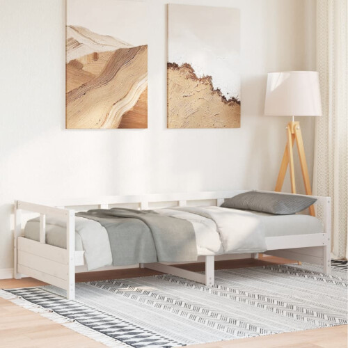 Berkfield Daybed without Mattress White 80x200 cm Solid Wood Pine